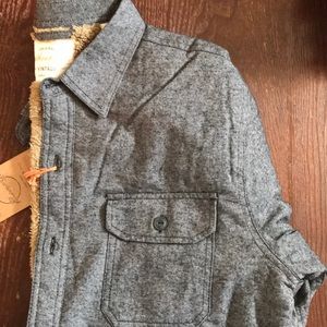 Men’s Sherpa Lined Flannel Shirt Jacket